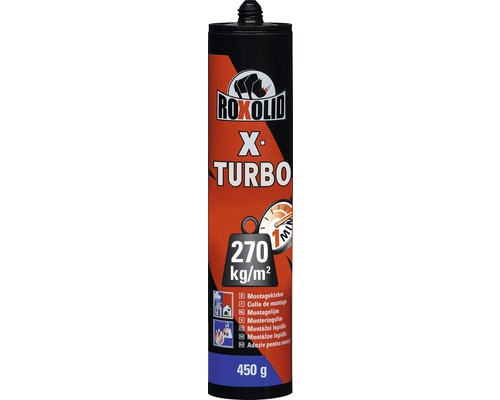 Montážne lepidlo Roxolid X-Turbo, 450 gramov