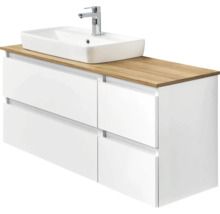 Kúpeľňová skrinka pod umývadlo Pelipal Quickset 360 lesklá biela 110 x 53 x 49 cm-thumb-0