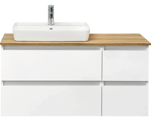 Skrinka pod umývadlo s umývadlom a vodovodnou batériou