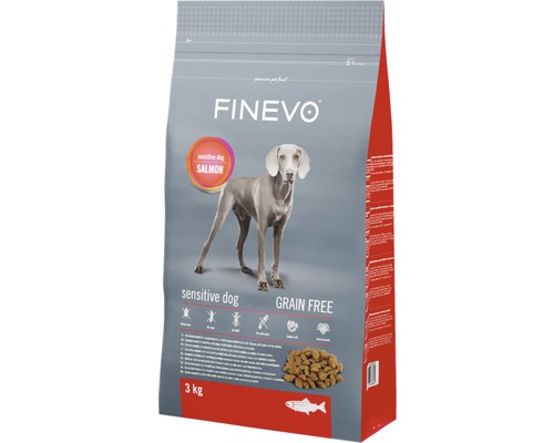 Granule pre psov Finevo Sensitive Dog losos bez obilnín 3 kg