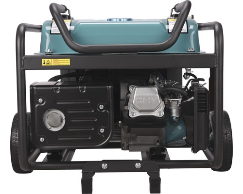 Generátor s rámom a kolesami