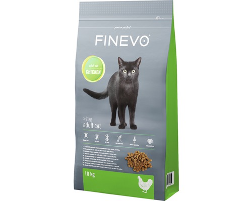 Granule pre mačky Finevo Adult Cat kuracie 10 kg