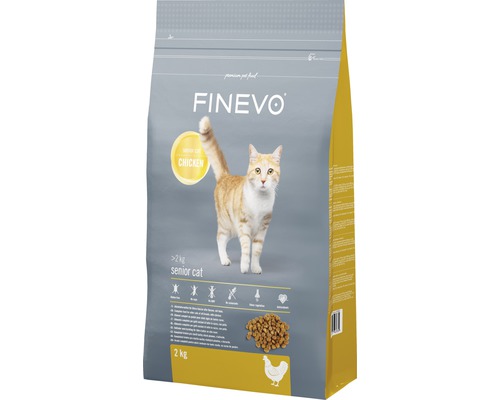 Granule pre mačky Finevo Senior Cat kuracie 2 kg
