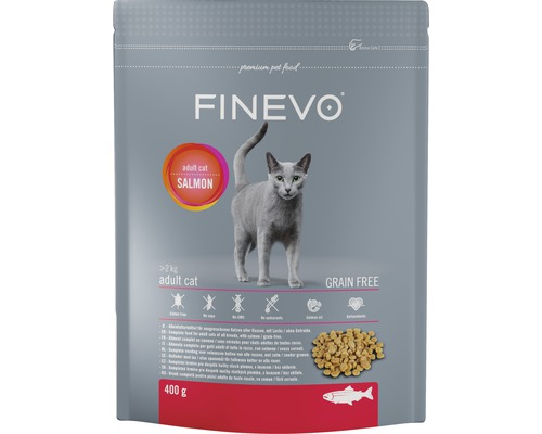 Granule pre mačky Finevo Adult Cat losos bez obilnín 400 g