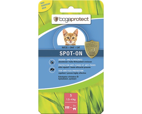 Obojok pre mačky Bogaprotect Spot-On antiparazitný S