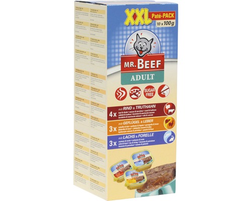 Kapsička pre mačky Mr. Beef paté 8x10x100 g