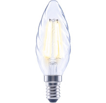 Číra LED žiarovka v tvare sviečky s päticou E14