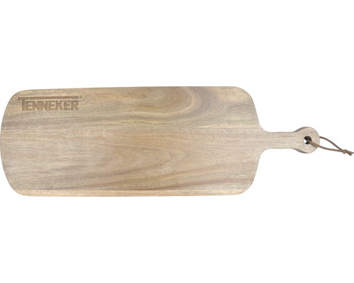 Drevená doska na krájanie s rukoväťou a logom Tenneker
