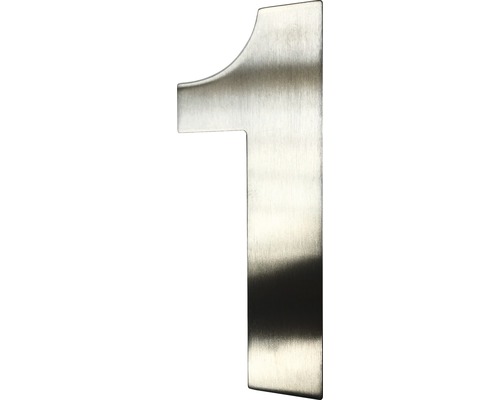 Domové číslo "1" nerezová oceľ 15 cm-0