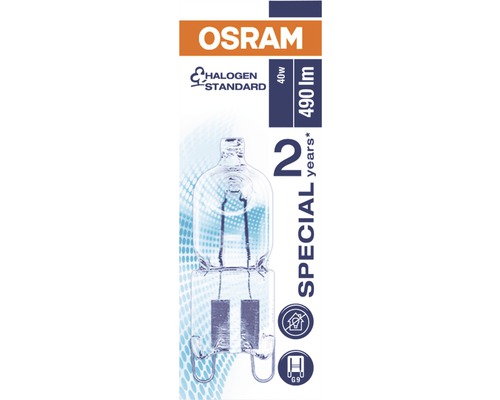 Halogénová štandardná žiarovka Osram s päticou G9
