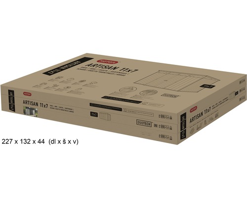 Baliaci kartón Keter Záhradný domček Artisan 11x7