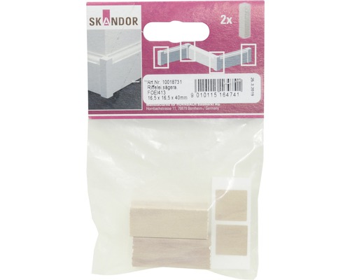 Skandor Riffelei sägera, rozmery 16,5 x 16,5 x 40 milimetrov