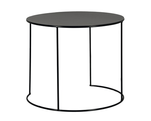 Odkladací stolík Ø 38,5 cm v. 32,5 cm čierny