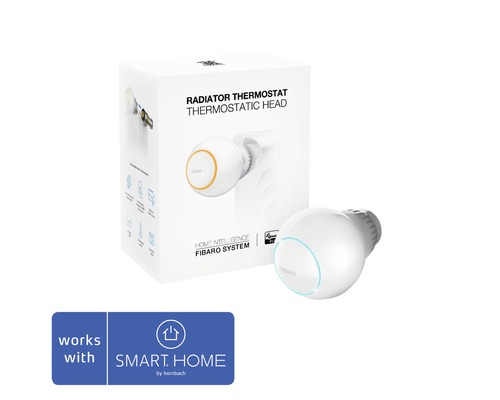 Termostatická hlavica FIBARO Z-Wave - kompatibilná so Smart Home by hornbach