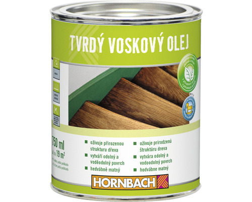 Tvrdý voskový olej Hornbach 750 ml ekologicky šetrné