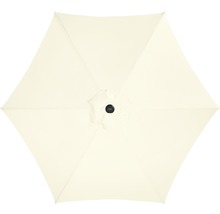 Otvorený slnečník so šiestimi segmentmi