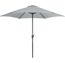 Otvorený okrúhly slnečník s kľukovým mechanizmom