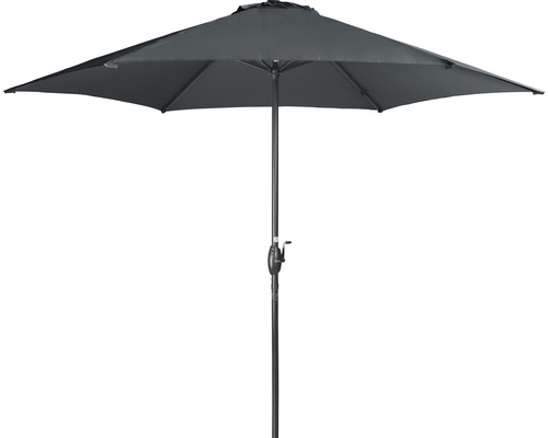 Tmavý slnečník s kľukovým mechanizmom