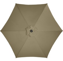 Pohľad zdola na otvorený slnečník