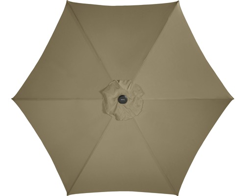 Pohľad zdola na otvorený slnečník