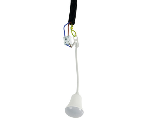 Závesná lampa s pripojovacím káblom a svorkovnicou