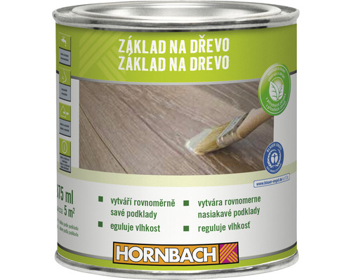 Lazúra na drevo Hornbach základný náter bezfarebný 0,375 l Základný náter na drevo v plechovke