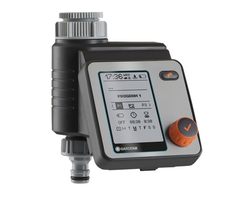 Zavlažovací počítač Gardena s displejom na ovládanie zavlažovania záhrady