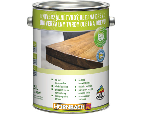 HORNBACH Univerzálny tvrdý olej na drevo štandard na miešanie