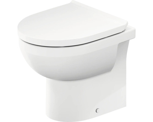 Stojace WC set DURAVIT DuraStyle otvorený splachovací kruh biela vč. WC dosky 41840900 Závesné WC s vekom