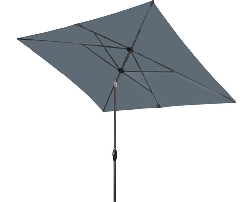 Obdĺžnikový slnečník s kovovým rámom