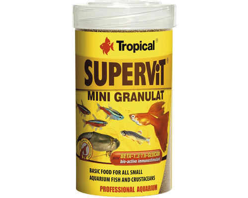 Krmivo pre ryby Tropical Supervit Mini Granulat 100 ml