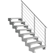 Kovové schodisko so zábradlím