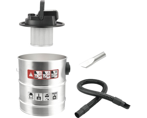 Vysávač popola s filtrom, tryskou a hadicou