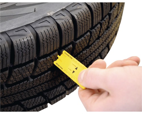 Merač hĺbky dezénu na meranie hĺbky dezénu pneumatiky na pneumatike