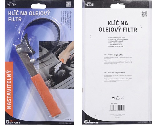 Kľúč na olejové filtre v balení