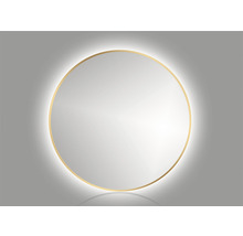 LED guľaté zrkadlo do kúpeľne Mirro 60 cm zlaté-thumb-0