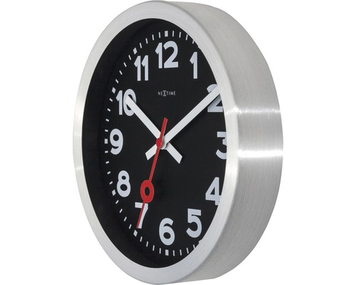 Nástenné hodiny Nextime s kovovým rámom a ciferníkom