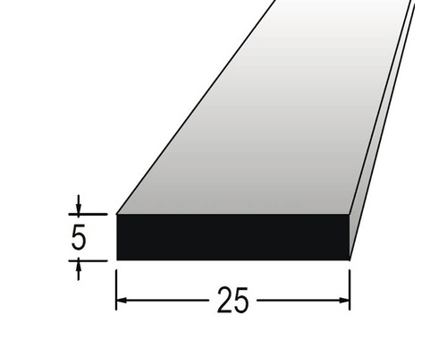 Hranol obdĺžnikový 5 x 25 x 900 mm dub