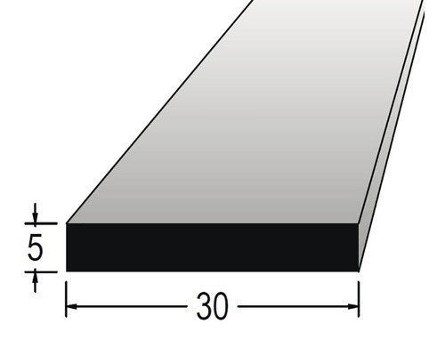 Hranol obdĺžnikový 5 x 30 x 900 mm dub