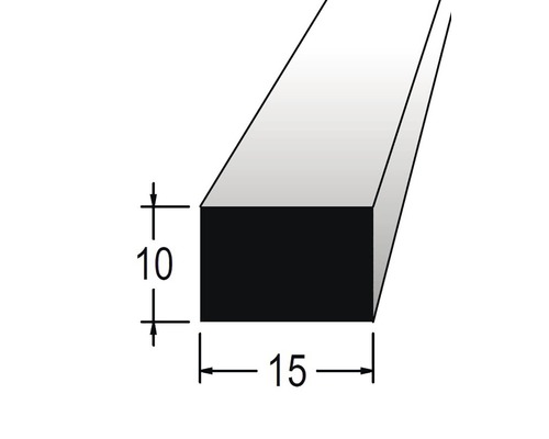 Hranol obdĺžnikový 10 x 15 x 900 mm dub