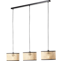 Luster Brilliant Wiley 3xE27 40 W čierno/hnedý