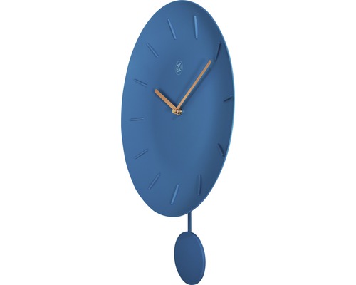 Kyvadlové hodiny s okrúhlym ciferníkom a kyvadlom