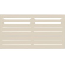 Vetracie mriežka s vodorovnými lamelami