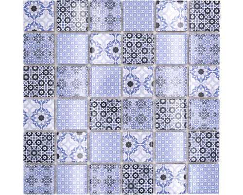 Keramická mozaika CD CL48B štvorec Classico 29,7x29,7 cm modrá-0