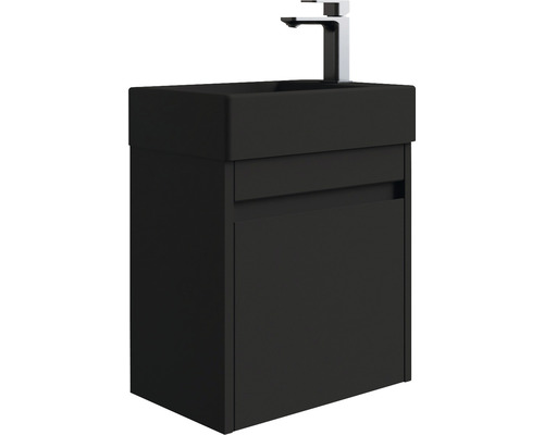 Umývadlo s umývadlovou skrinkou a batériou