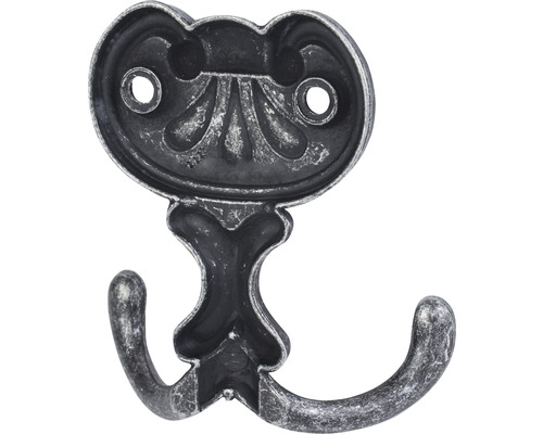 Dekoratívny kovový vešiak na stenu