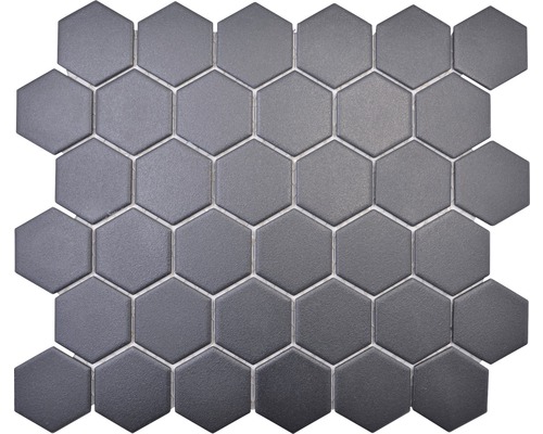 Keramická mozaika HX AT59 šesťuholník uni čierna-0