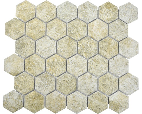 Keramická mozaika HX Curio GB šesťuholník 32,5x28,1 cm béžová-0