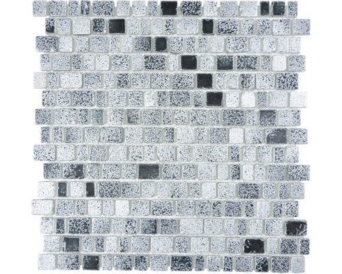 Sklenená mozaika XCM GME 26 31,7x31,1 cm sivá/čierna-0