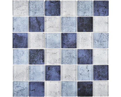 Sklenená mozaika XCM Moon26 29,8x29,8 cm modrá-0